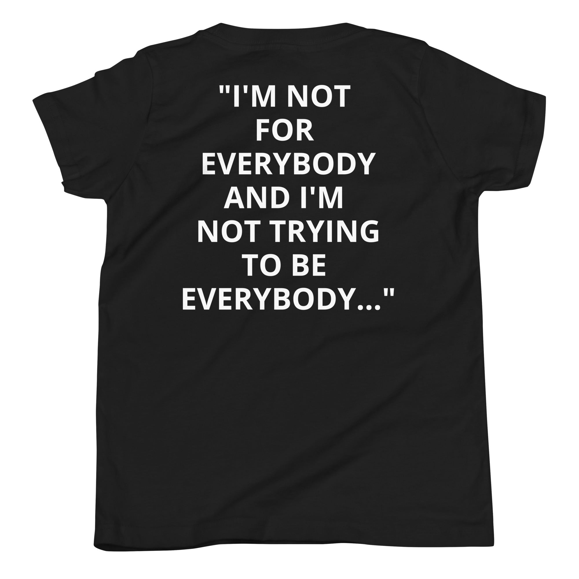 D.J. Domo "I'm Unique" Youth Unisex Short Sleeve T-Shirts Multi Colors/White