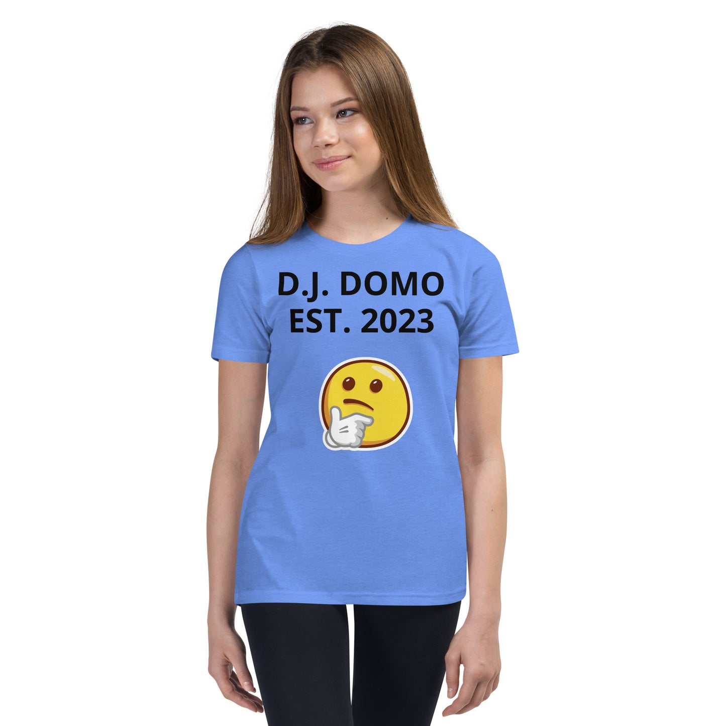 D.J. Domo "L or F" Youth Unisex Short Sleeve T-Shirts Multi Colors/Black