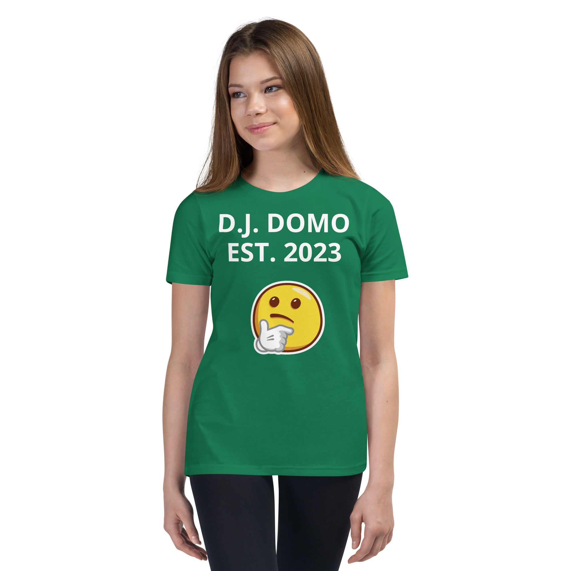 D.J. Domo "L or F" Youth Unisex Short Sleeve T-Shirts Multi Colors/White